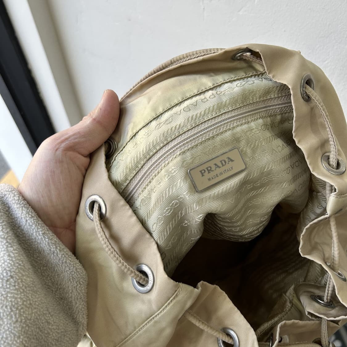 16267 - 프라다 나일론 베이지 백팩 상품이미지10