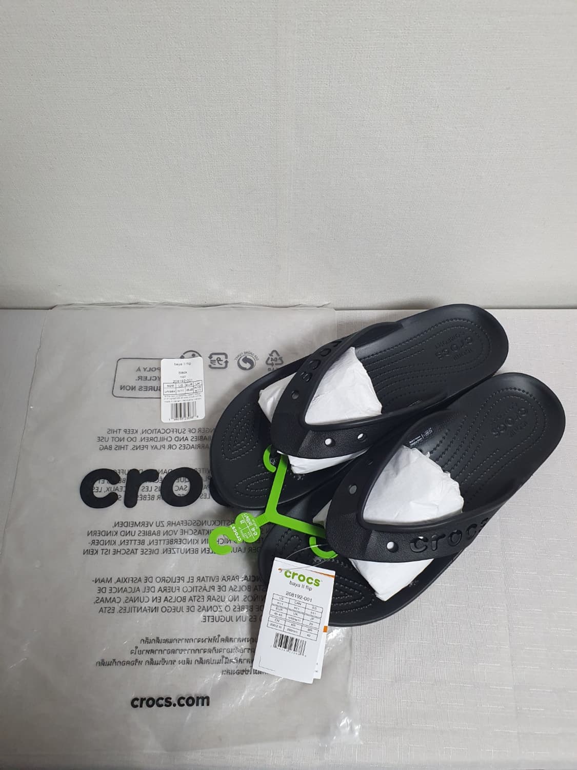 크록스 바야2 플립플랍 블랙 290mm 새상품 빅사이즈 쪼리 상품이미지1