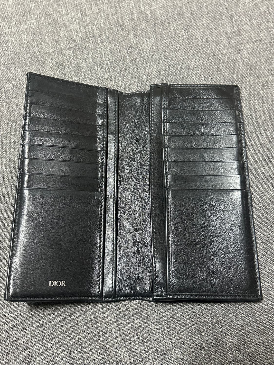 디올 오블리크 버티컬 장지갑 블랙 상품이미지3