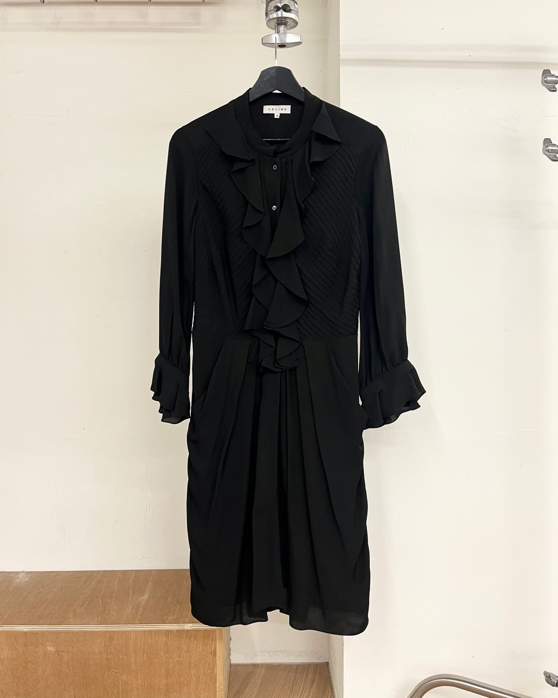 셀린느 블랙 실크 드레스 상품이미지1