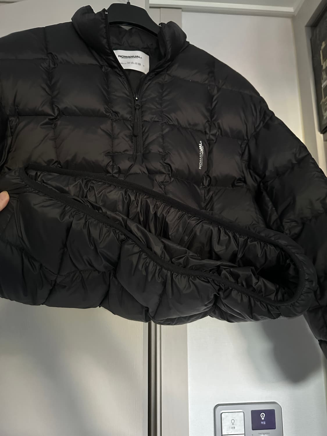 노메뉴얼 SQR PADDED HALF ZIP-UP 반집업 아노락 패딩 상품이미지5