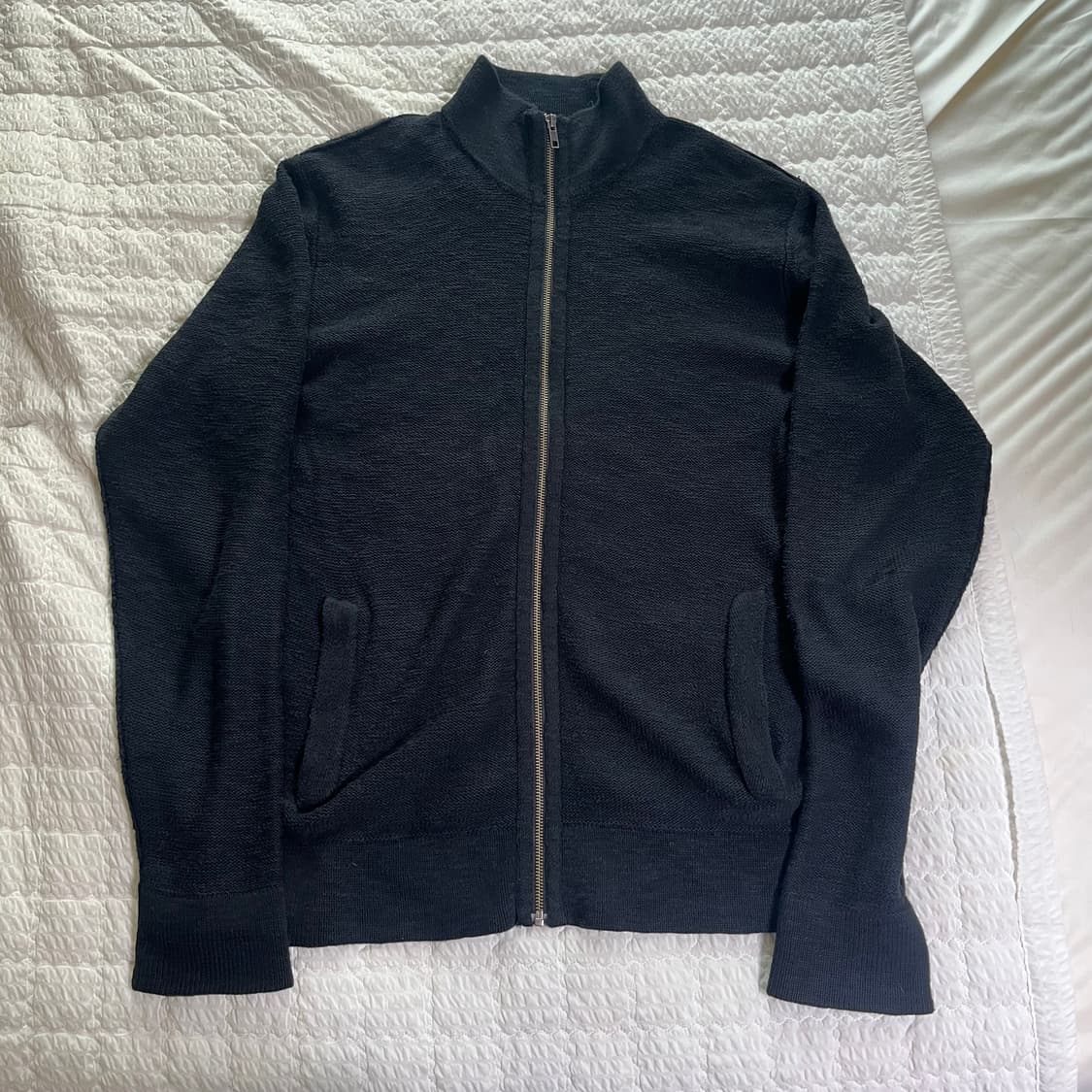 제임스펄스 블랙라벨 코튼 린넨 드라이버스 니트 집업 상품이미지1