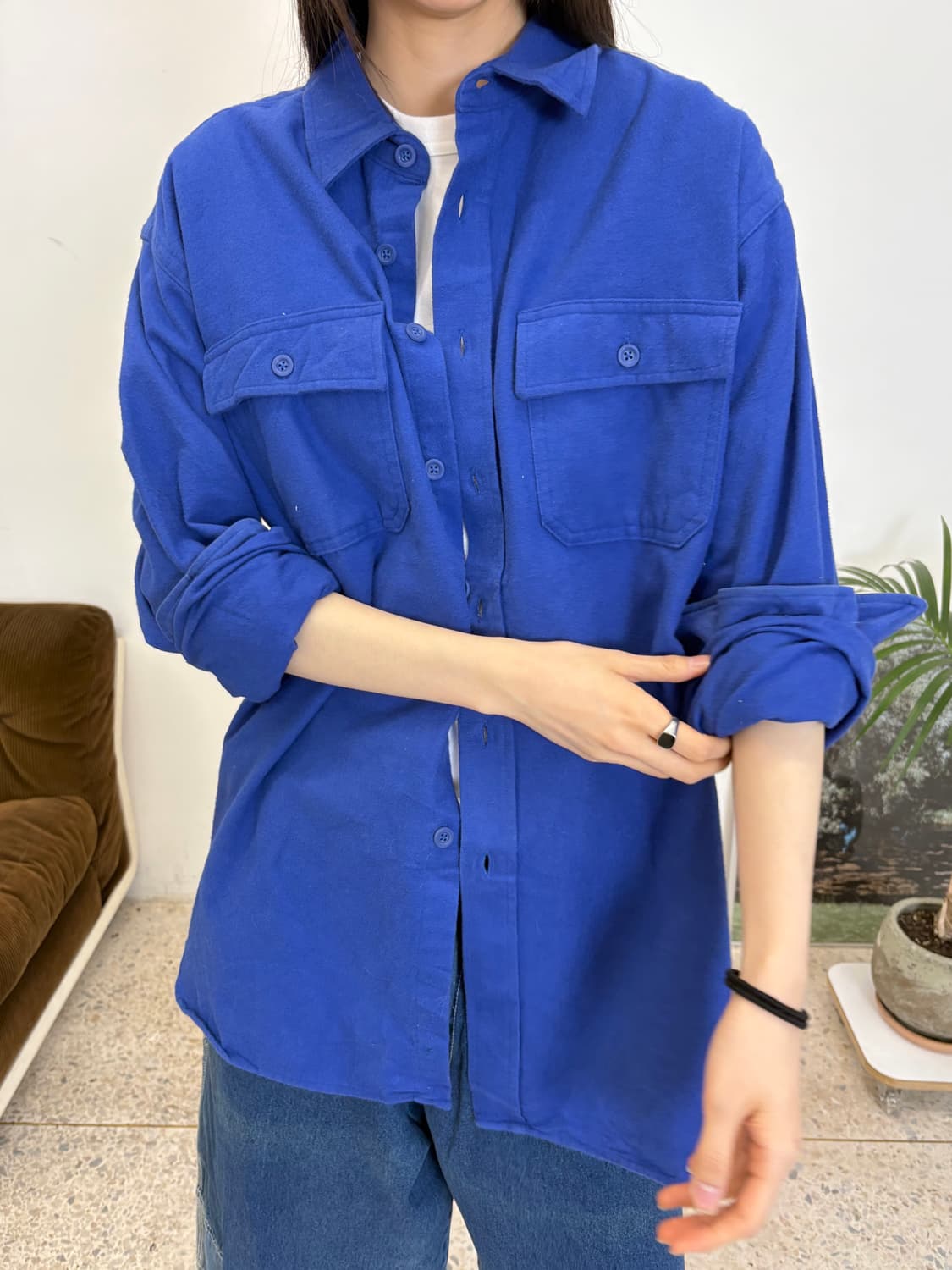 L.L.Bean 빈티지 코튼 워크 셔츠 상품이미지2