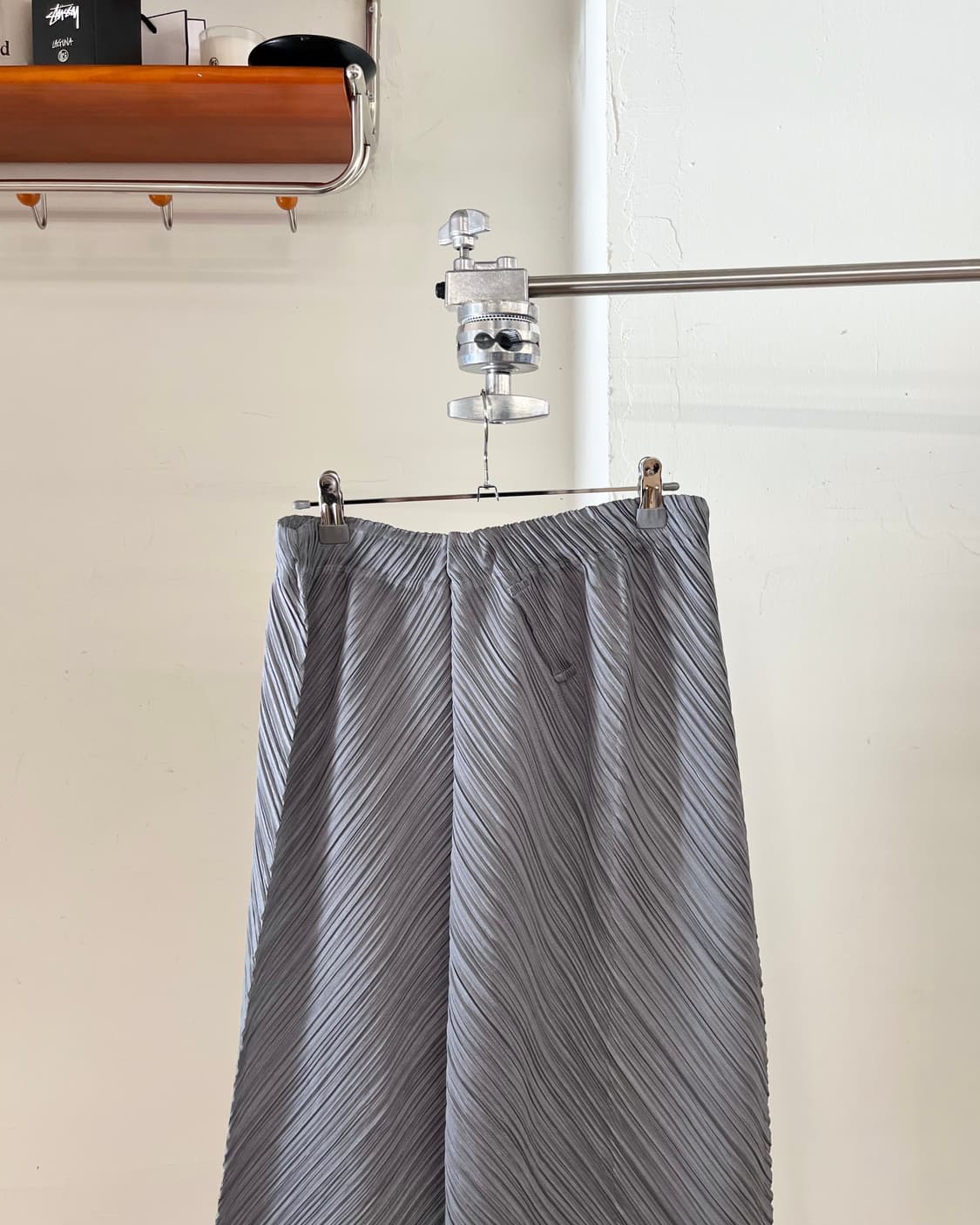 플리츠 플리즈 그레이 비대칭 플리츠 스커트 상품이미지5