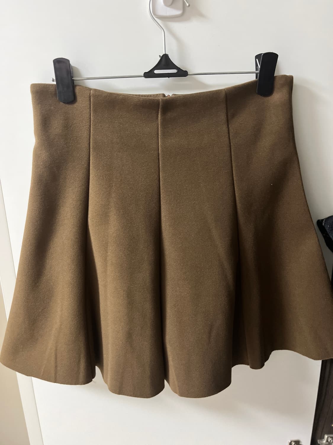 브라운 플레어 미니 스커트 상품이미지1