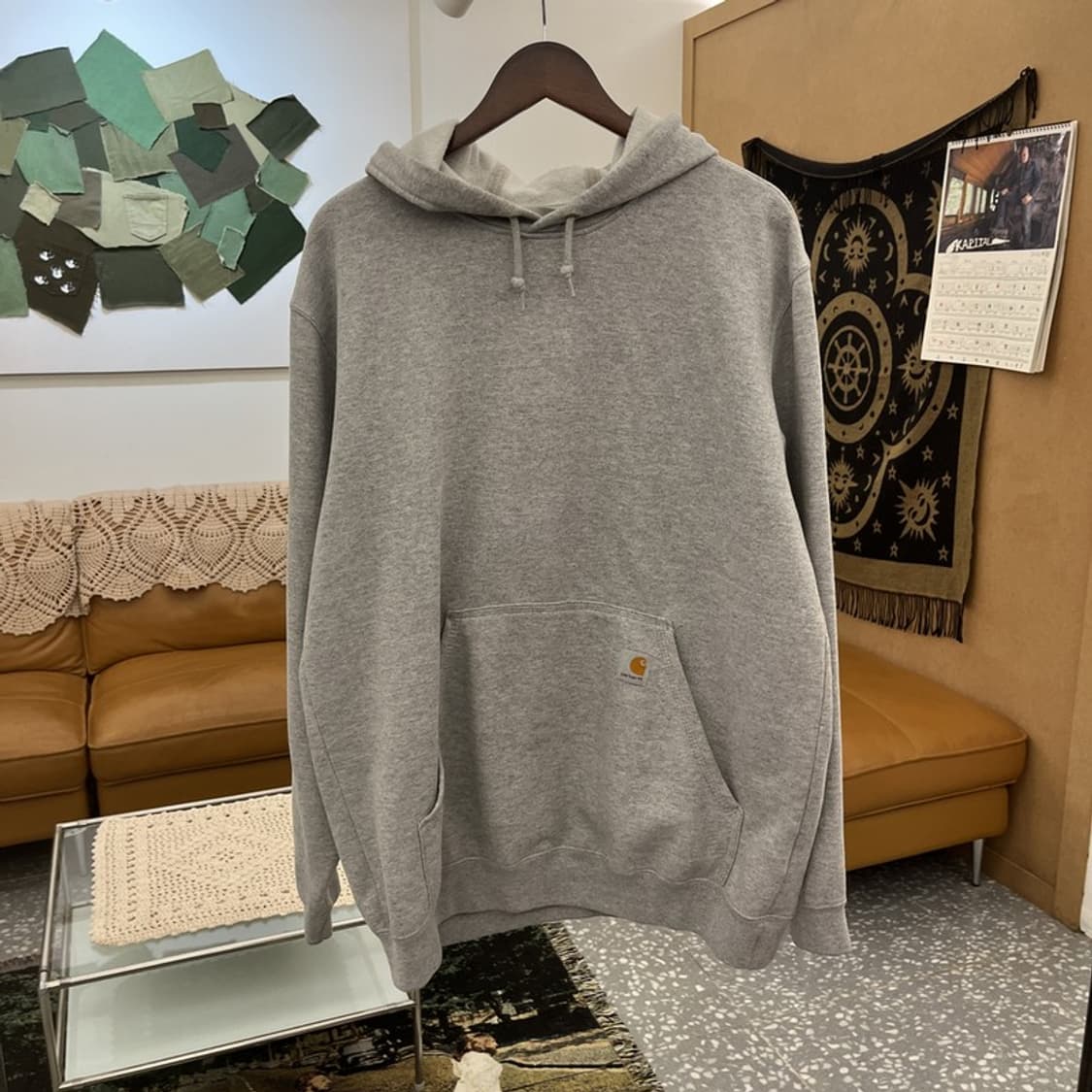 칼하트 빈티지 모던캐주얼 빈티지 오버핏 후드티 L C11732 상품이미지3