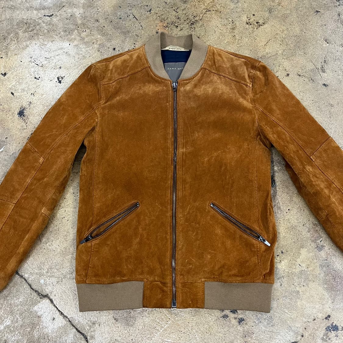 [정품/L] 자라 스웨이드 블루종 자켓 b17 상품이미지3