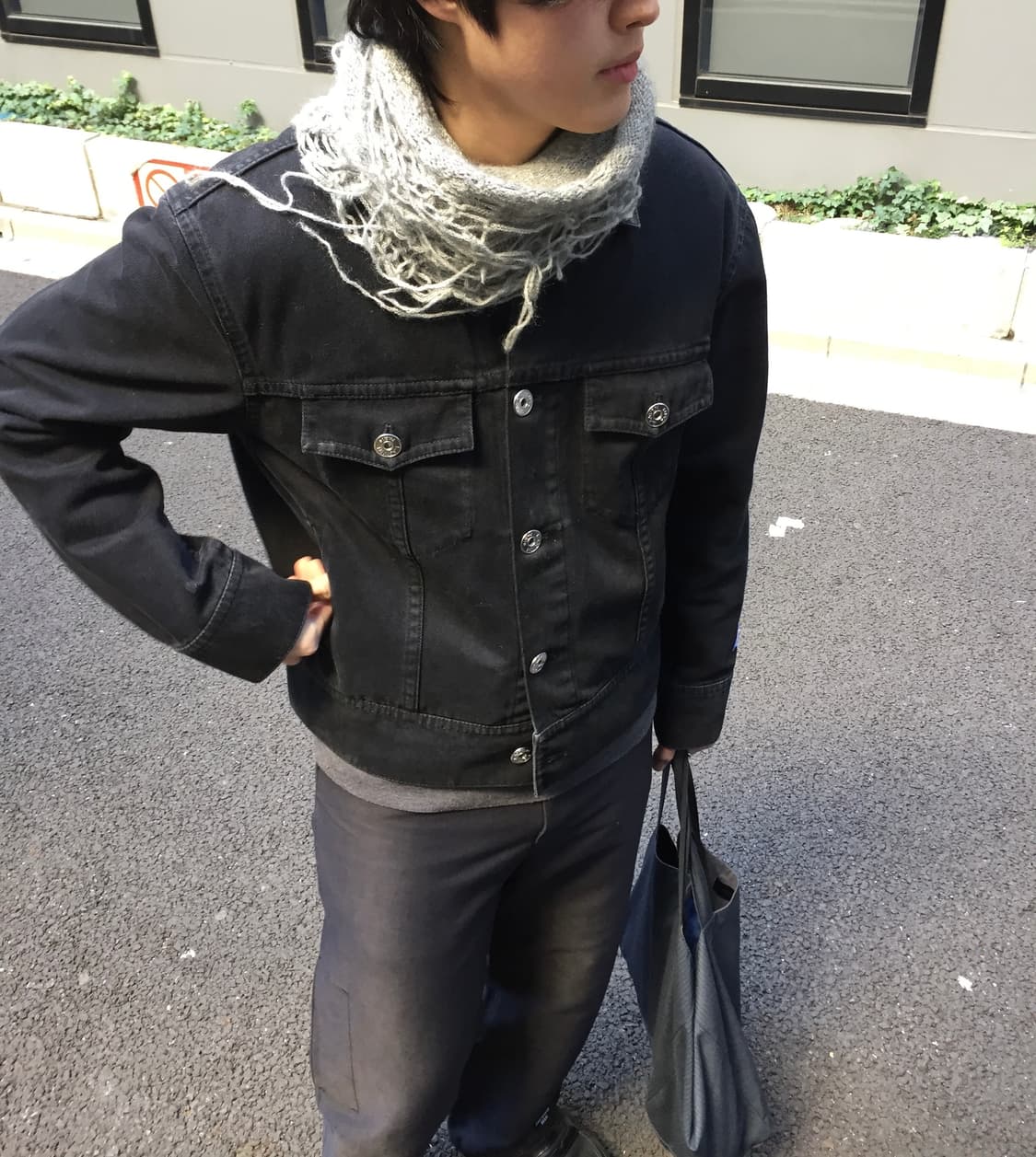 넘버나인 디스트레스드 스누드 넥워머,머플러 상품이미지5