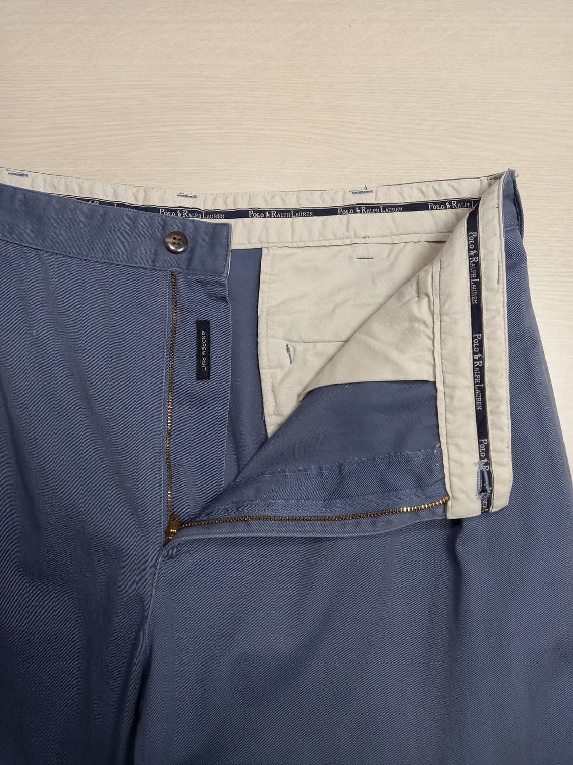 35 POLO RALPH LAUREN 투턱 치노 챠콜블루 35-230 상품이미지7