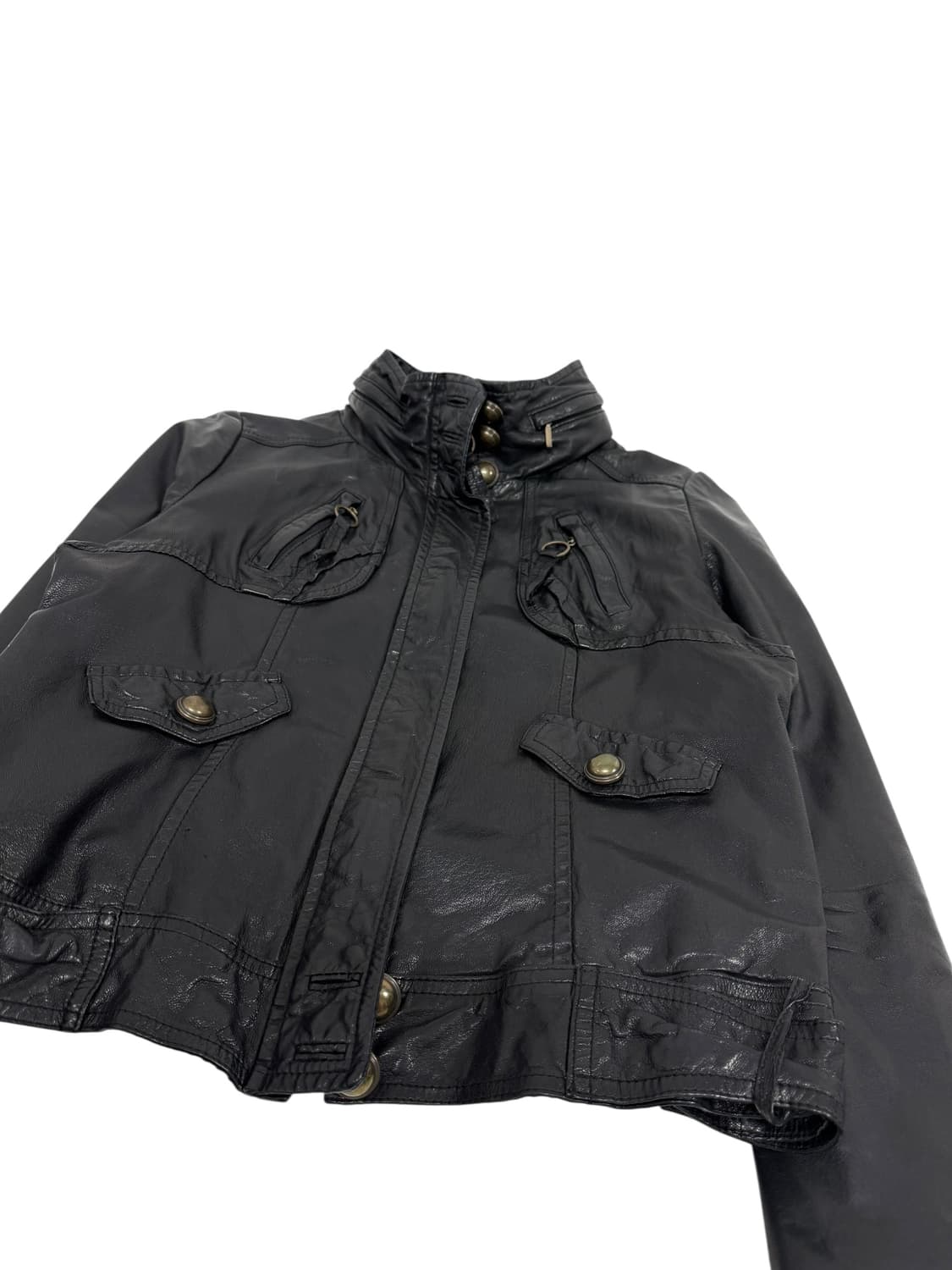 빈티지 램스킨 양가죽 레더 자켓 상품이미지2