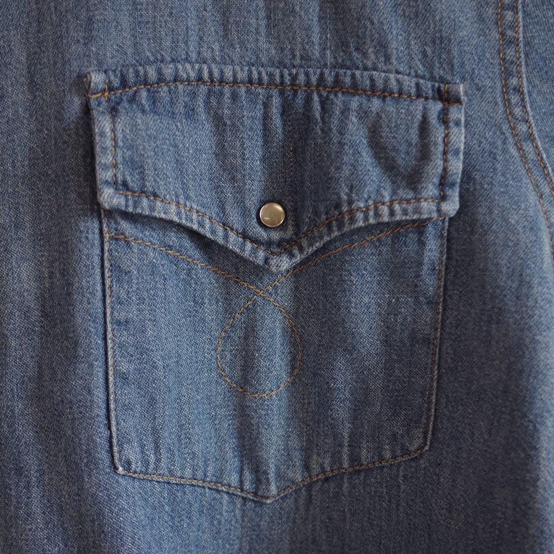 70's Ranchcraft Denim Western Shirt 상품이미지4