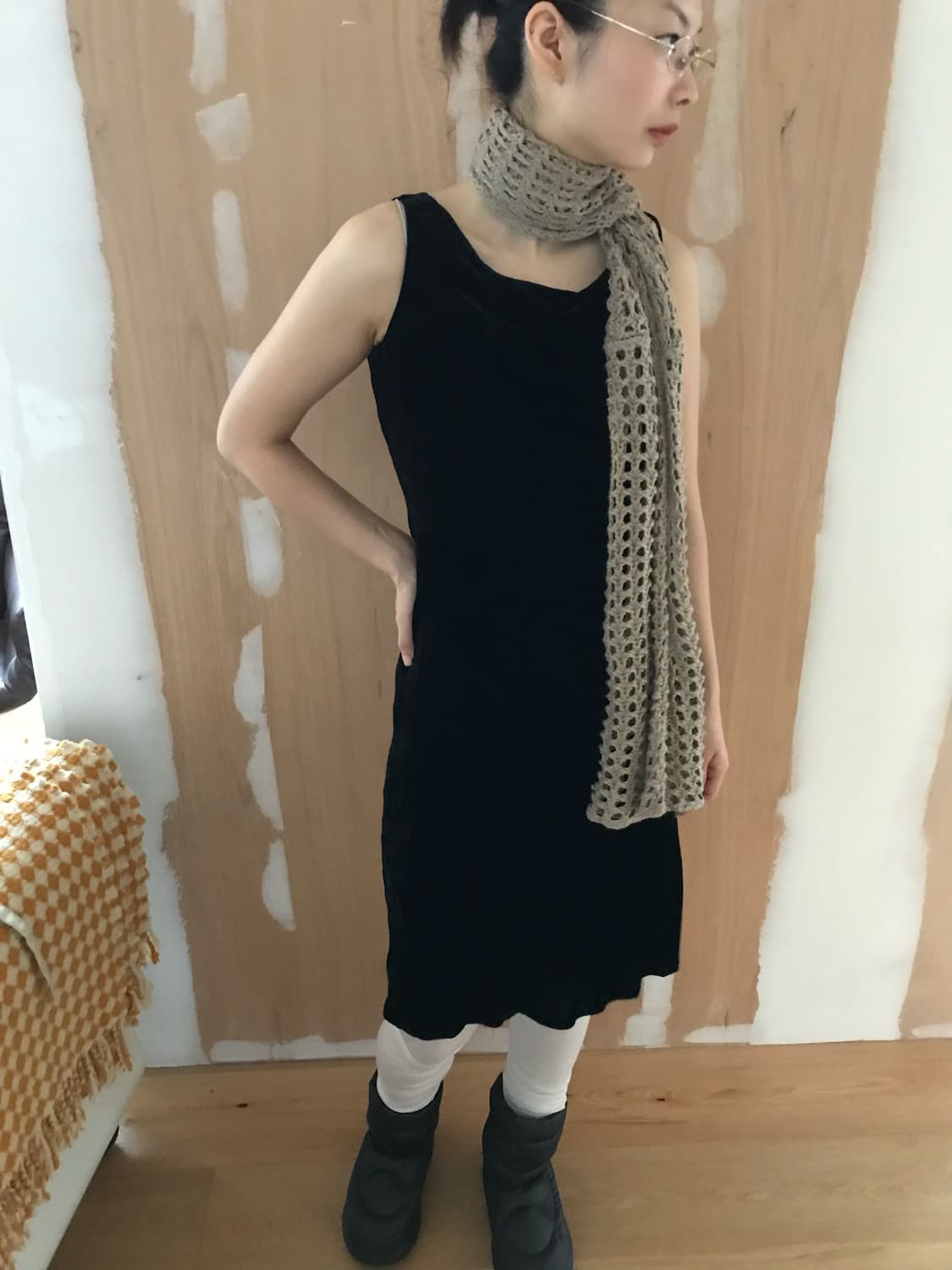 vintage shirring velvet one-piece 상품이미지6