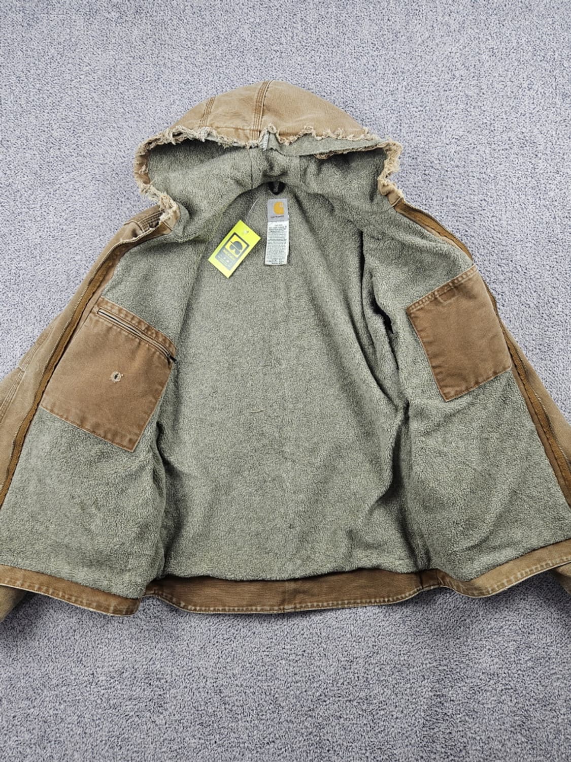 칼하트 J141 쉐르파 덕 캔버스 후드 워크 자켓 ( L )/ 10539 상품이미지9