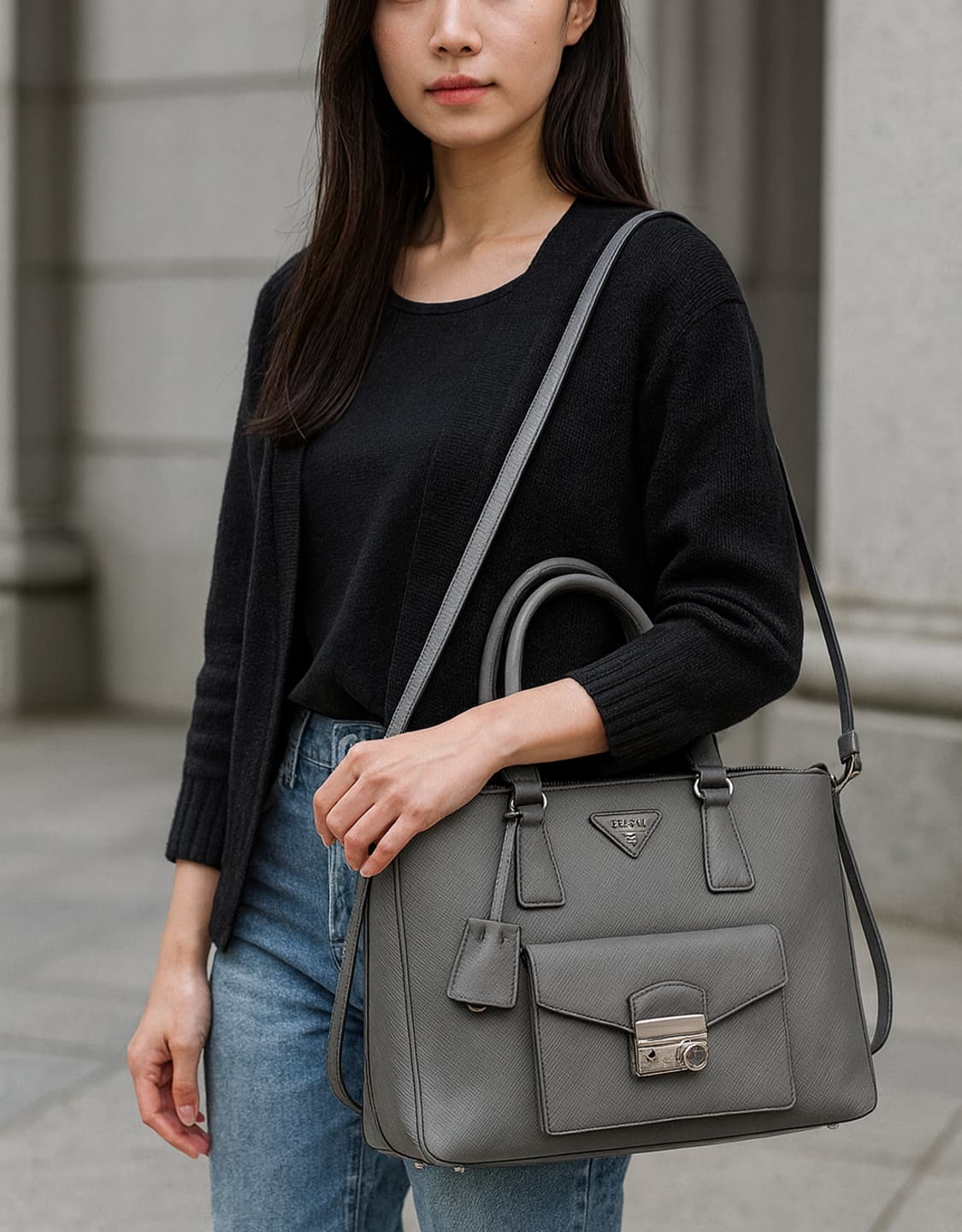 프라다 사피아노 숄더토트백 상품이미지1