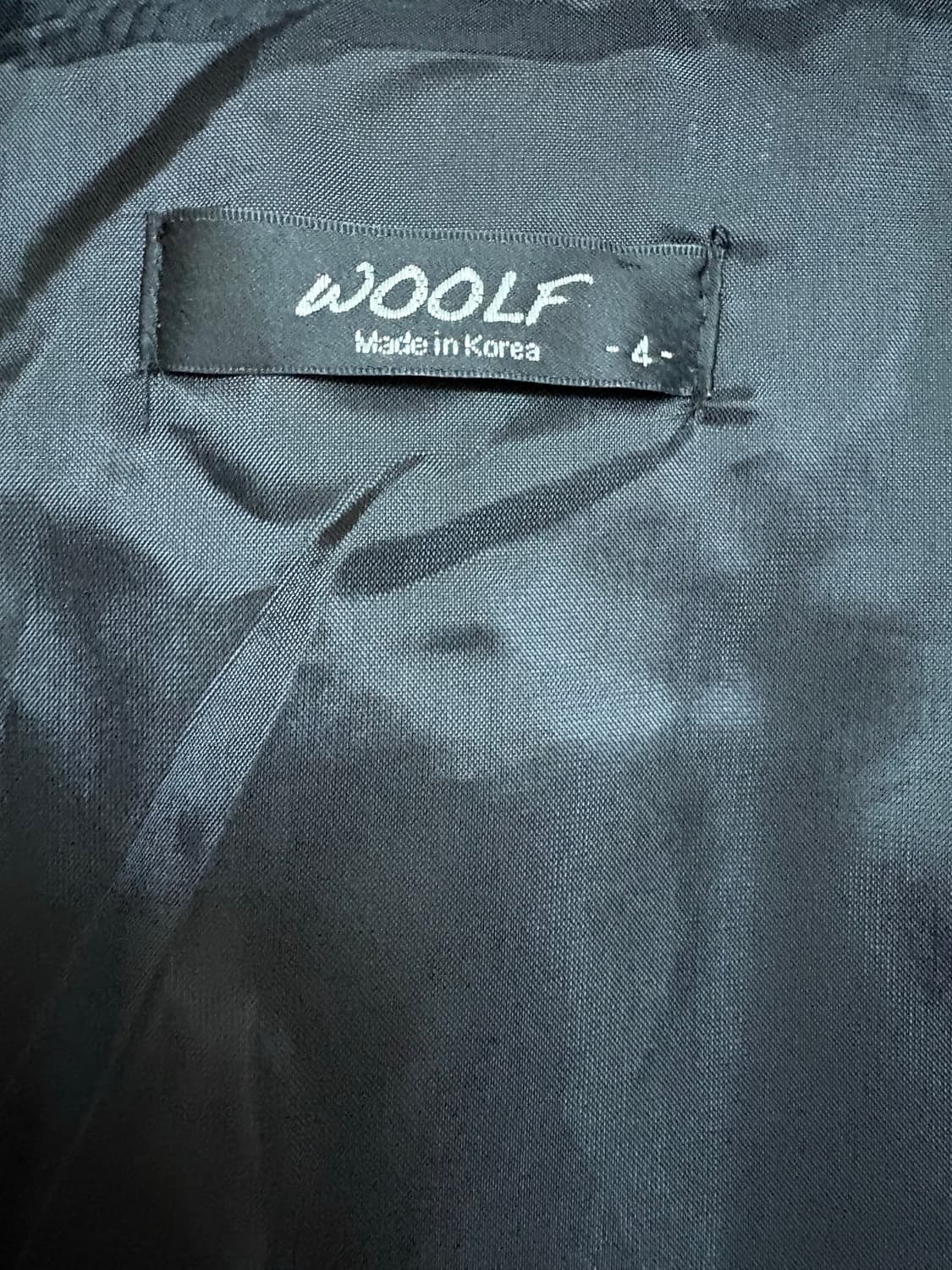 WOOLF 블랙 스웨이드 봄버 자켓 상품이미지2