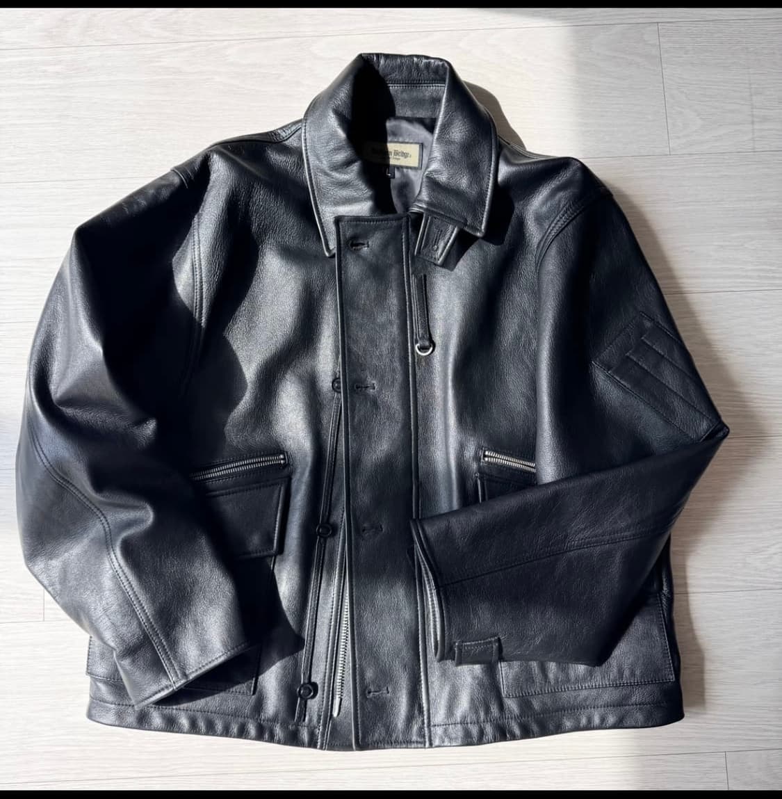 유니폼브릿지 MK3 램스킨 레더 자켓 상품이미지2