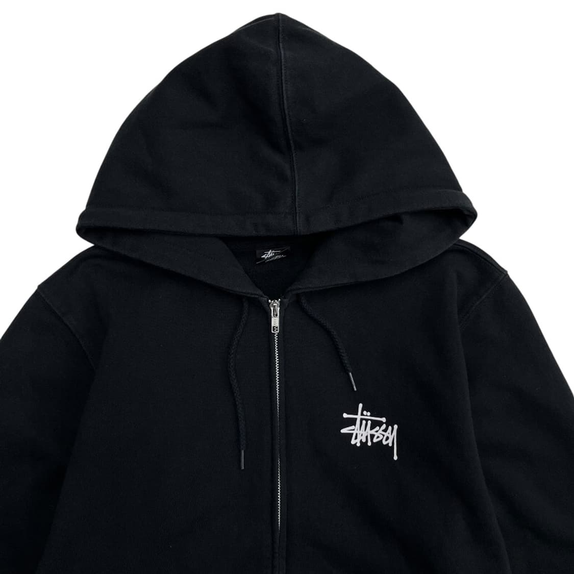 스투시 블랙 후드집업 M 상품이미지5