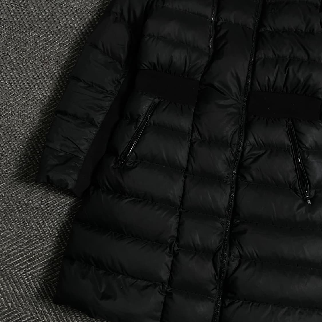 Hazzys 우먼스 더블지퍼 다운 밴딩 디테일 롱 패딩 점퍼y 4808 상품이미지4