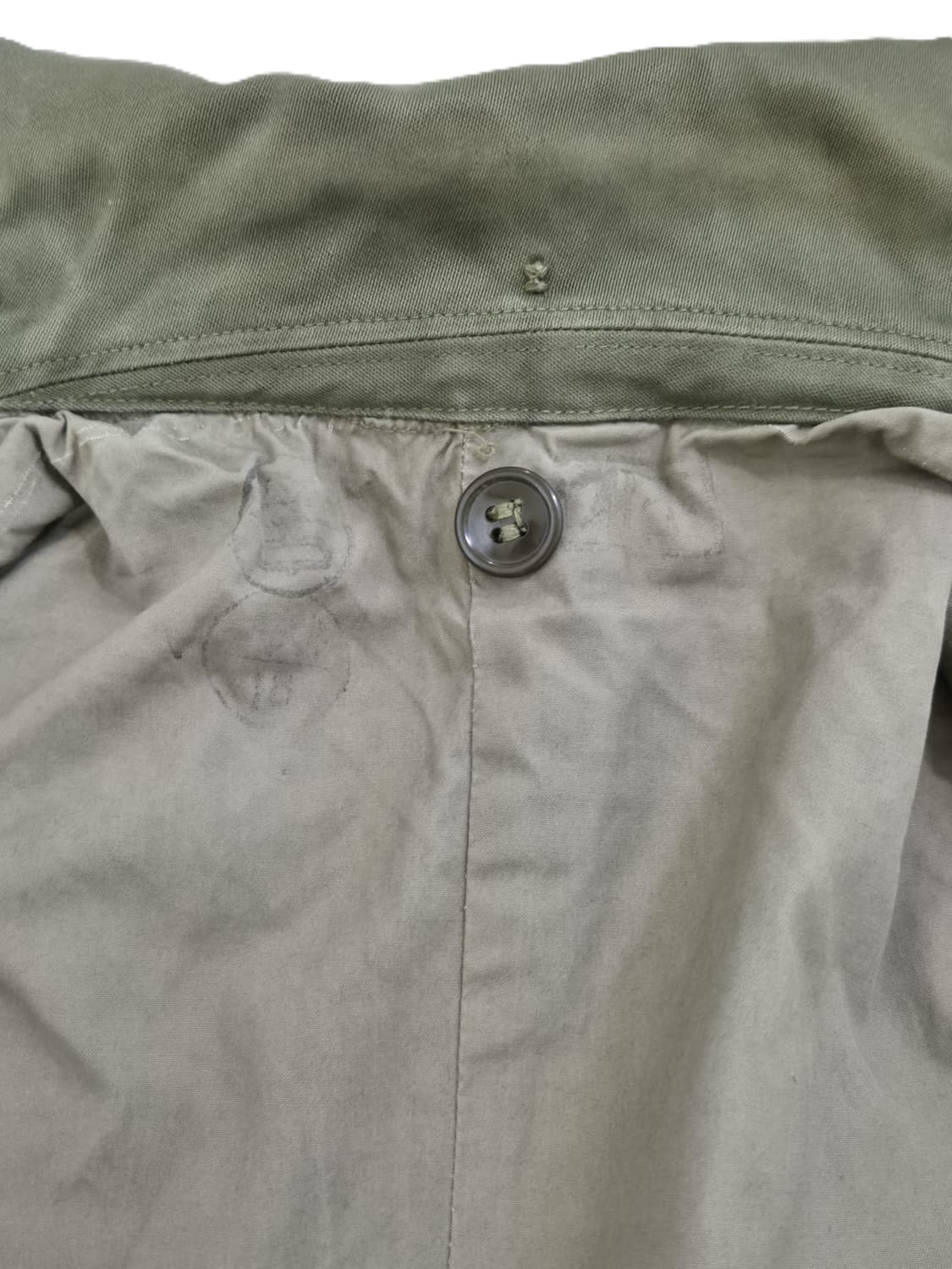 육군 구형 70년대 민무늬 야전상의 전투복 상의 자켓 (M) 상품이미지10