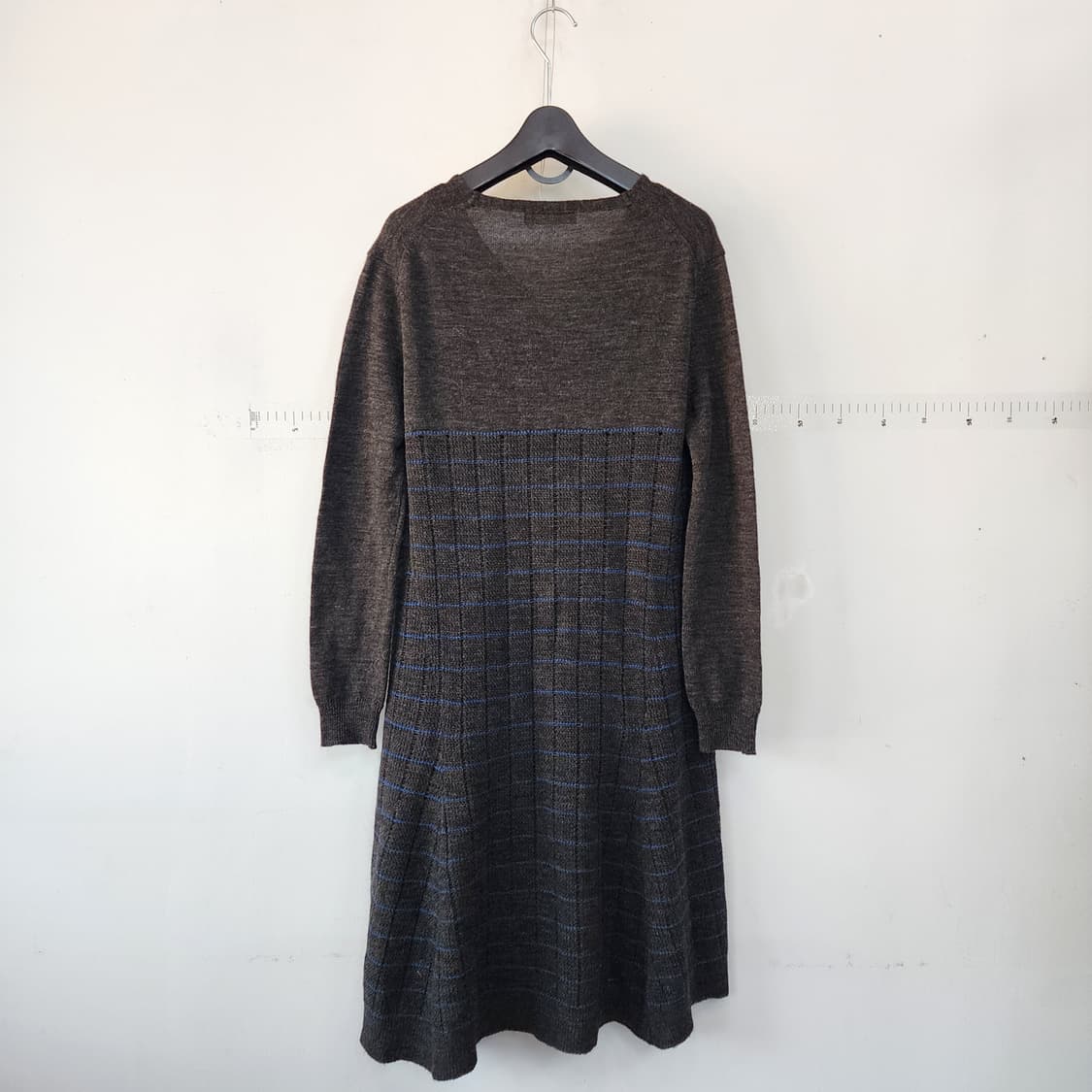 시스템 브이넥 니트 롱 원피스 상품이미지5