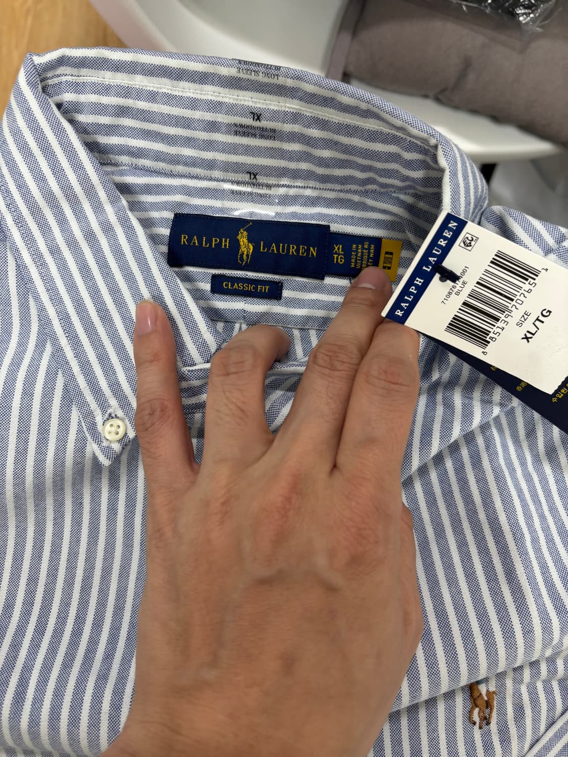폴로 랄프로렌 스트라이프 셔츠 XL 새제품 / 폴로 셔츠 XL 상품이미지2