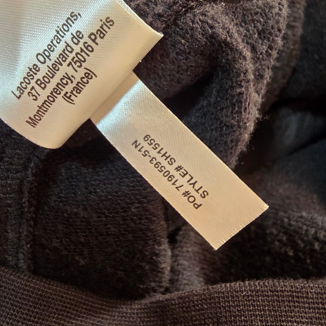 (XXL)라코스테 집업 자켓 블랙 상품이미지6