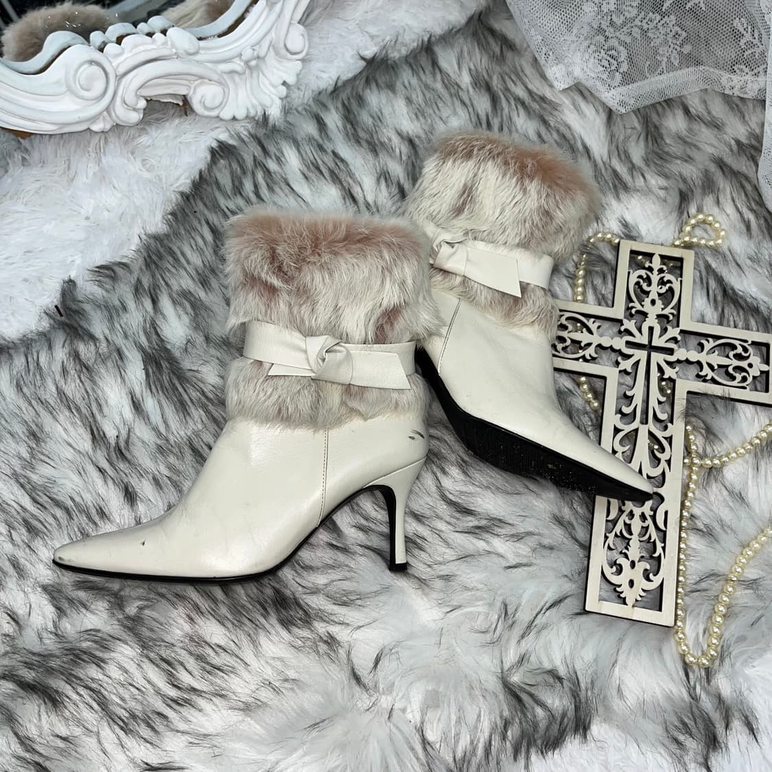 빈티지 레빗퍼 힐 상품이미지1