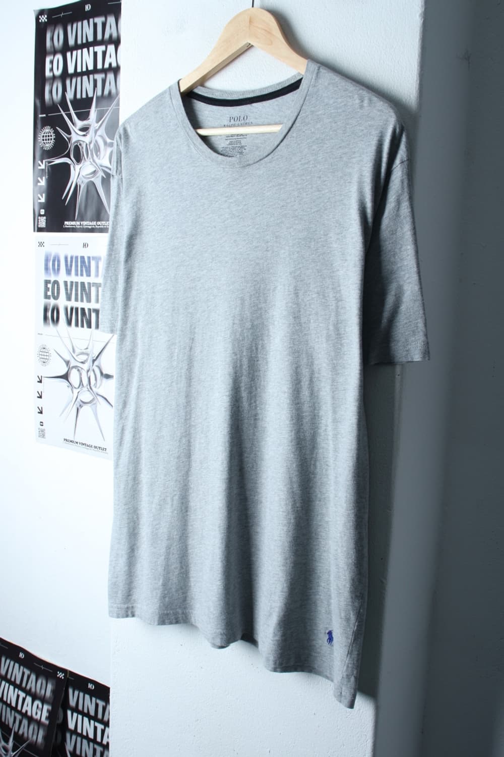 (L-2XL) 폴로 랄프로렌 반팔 티셔츠 그레이 무지 포니-H30602 상품이미지1