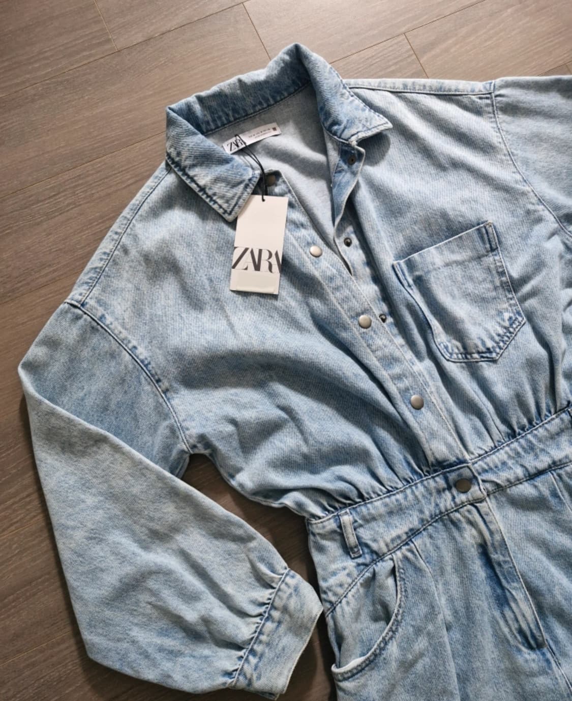 ZARA 워커 데님 점프수트 상품이미지6