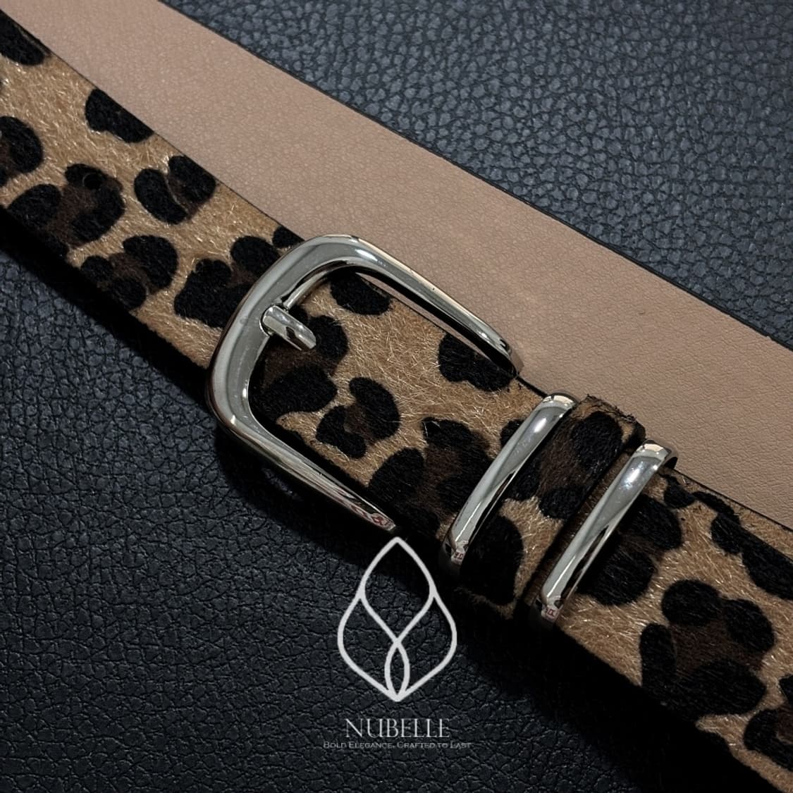 🌗 Leopard hair belt / 호피 레오파드 송치털 벨트 상품이미지4