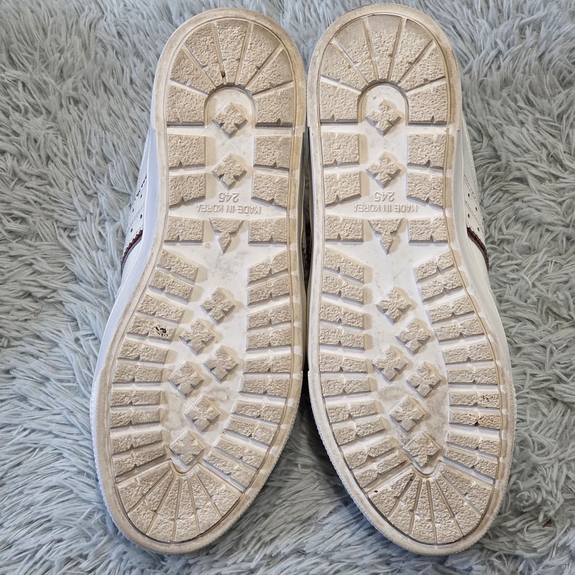 3q-2:니콜리 피지오 이탈리 가죽 스니커즈 화이트-레드 (245mm) 상품이미지9