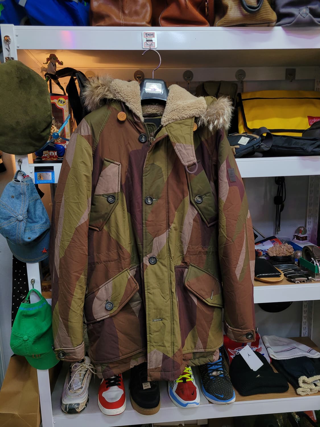 Penfield 펜필드 카모 패턴 후드 퍼 패딩 점퍼 상품이미지1