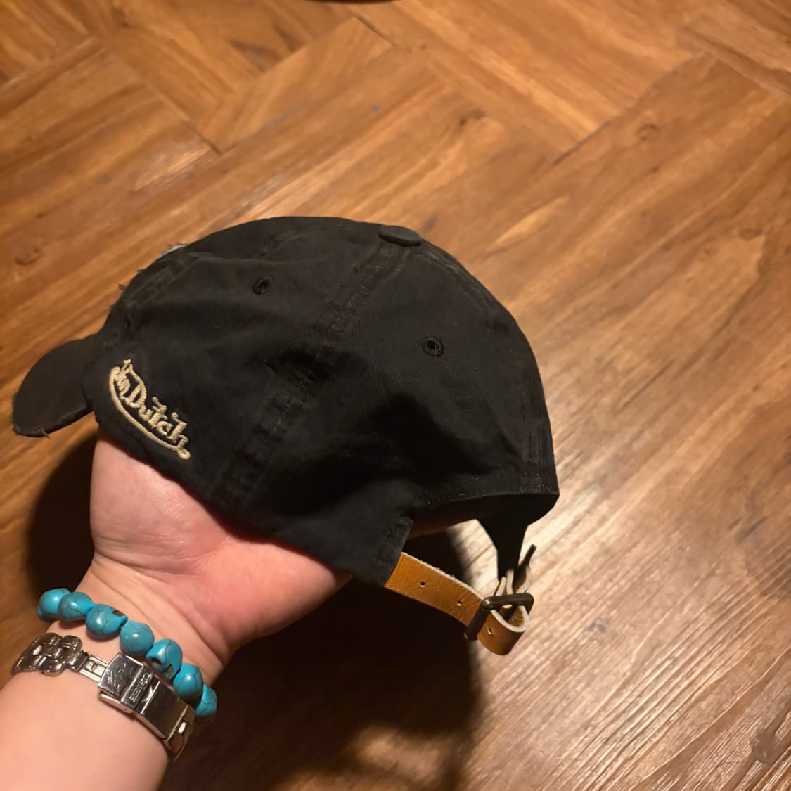 VON DUTCH DISTRESS GRUNGE BALL CAP BLACK 상품이미지6