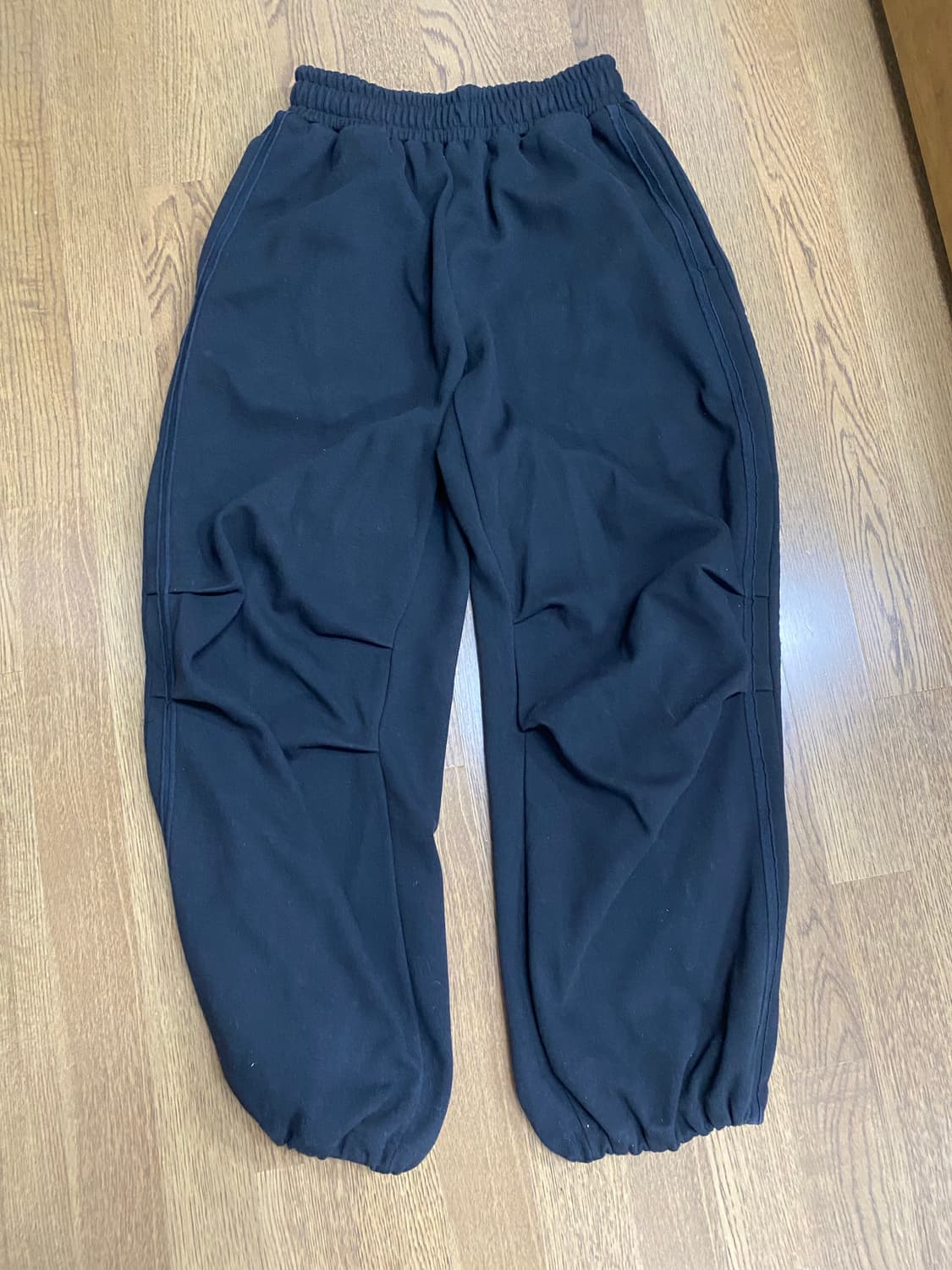 스페이스 사이드라인 트랙 스웻 팬츠 블랙 os 상품이미지1