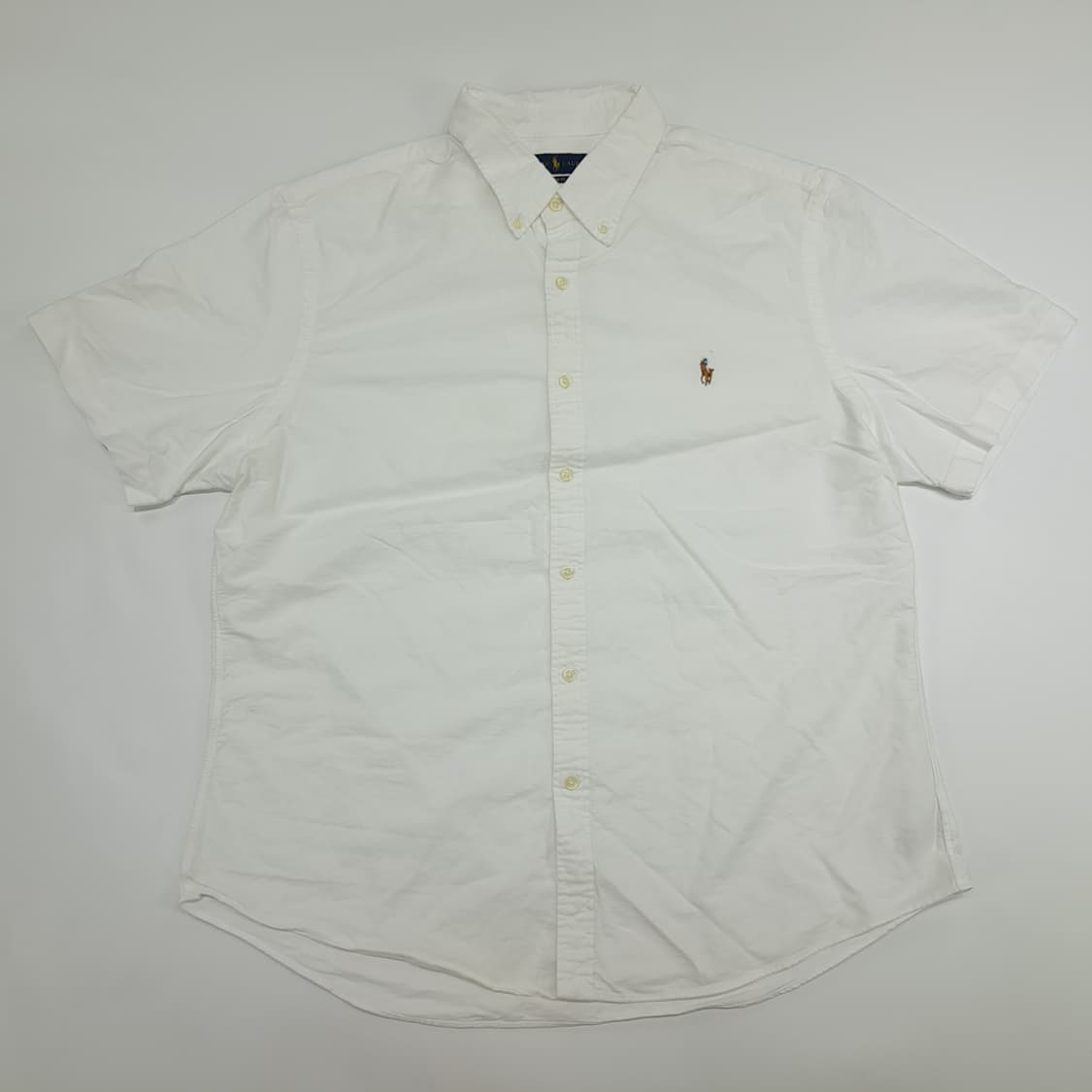 Co586 2XL 폴로 랄프로렌 화이트 반팔 셔츠 남방 상품이미지1