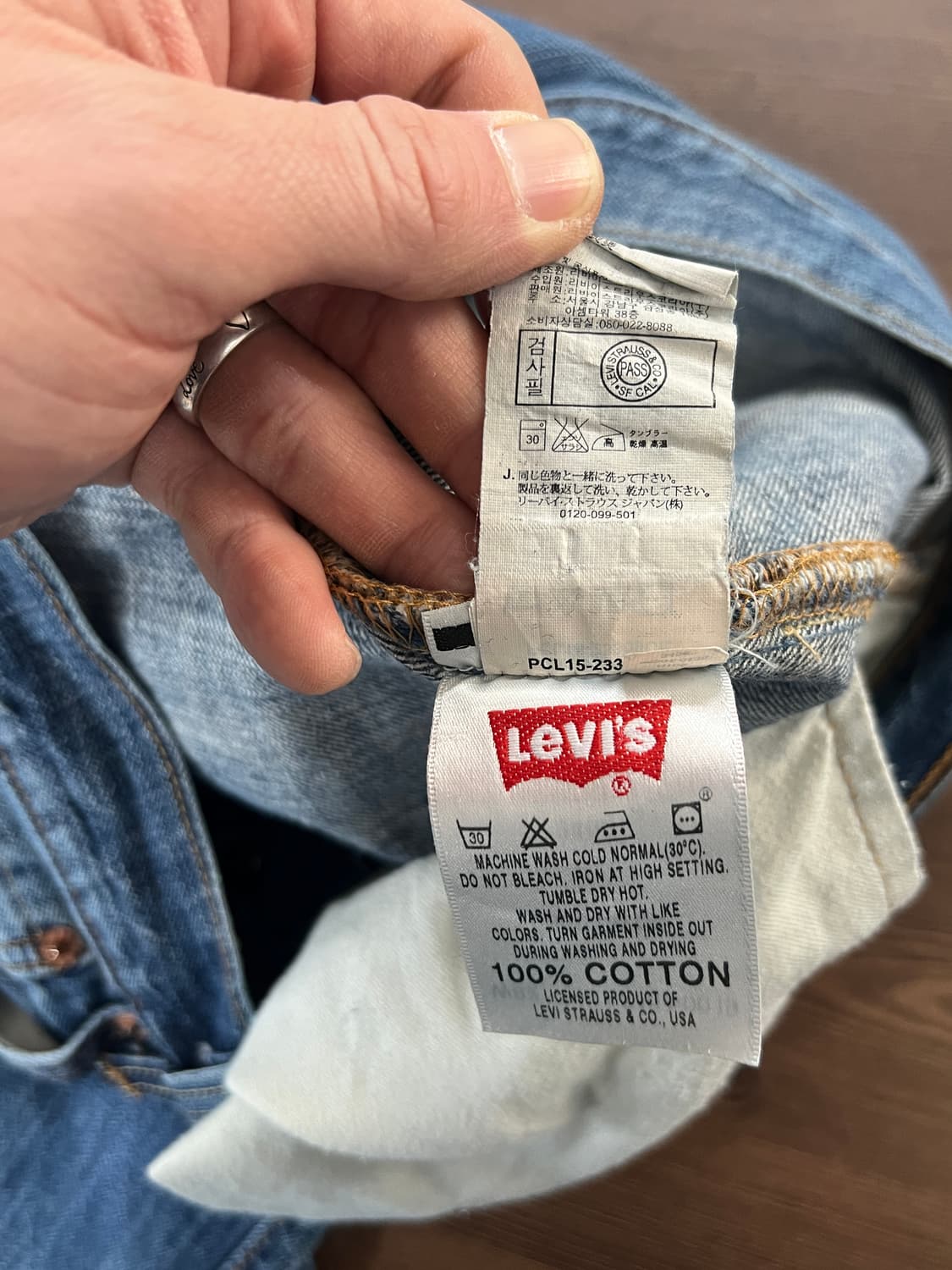 Levis 리바이스 501 버튼플라이 스트레이트 데님 팬츠 상품이미지8