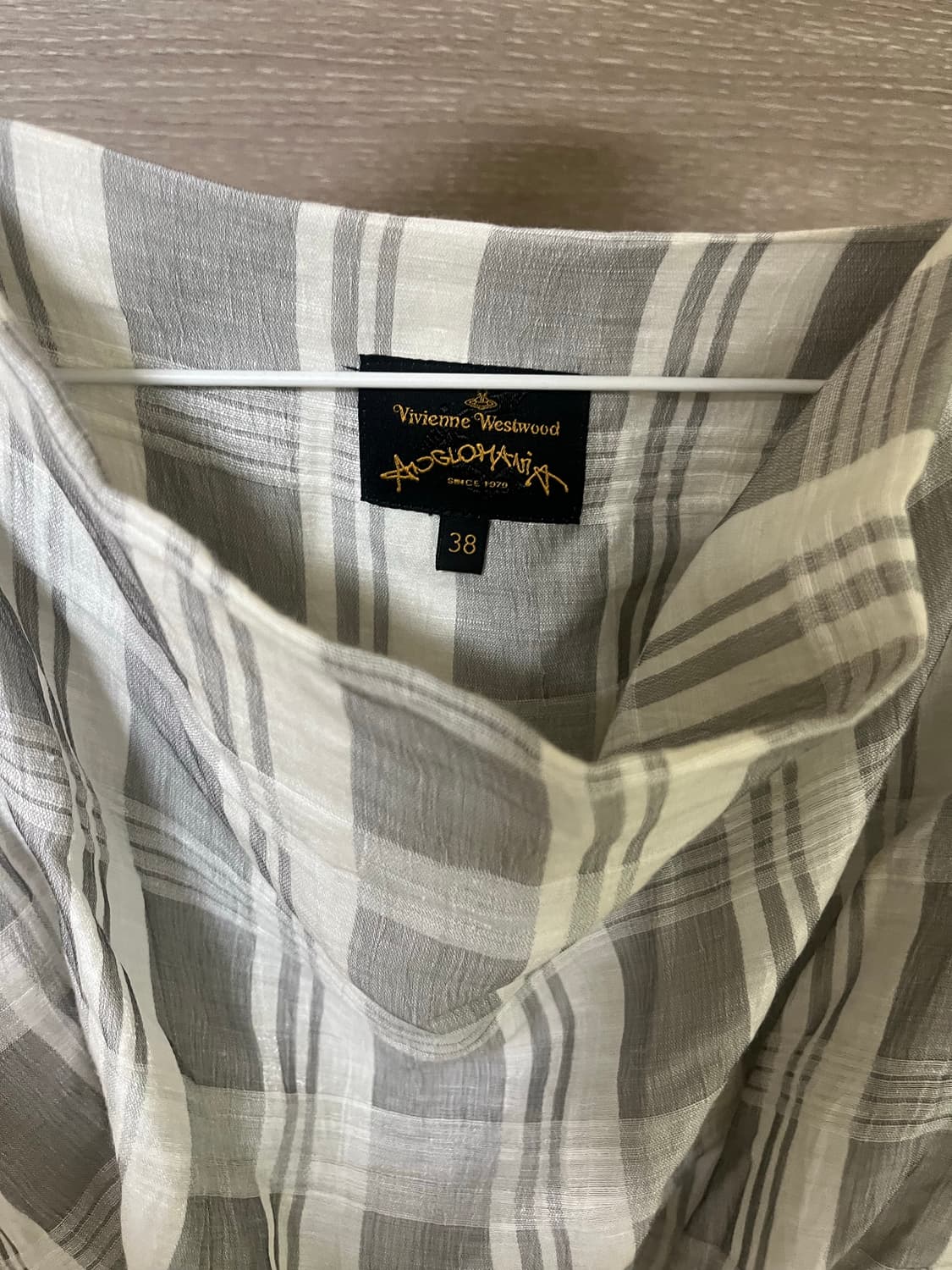 비비안웨스트우드 앵글로매니아 체크 슬리브리스 38 상품이미지1