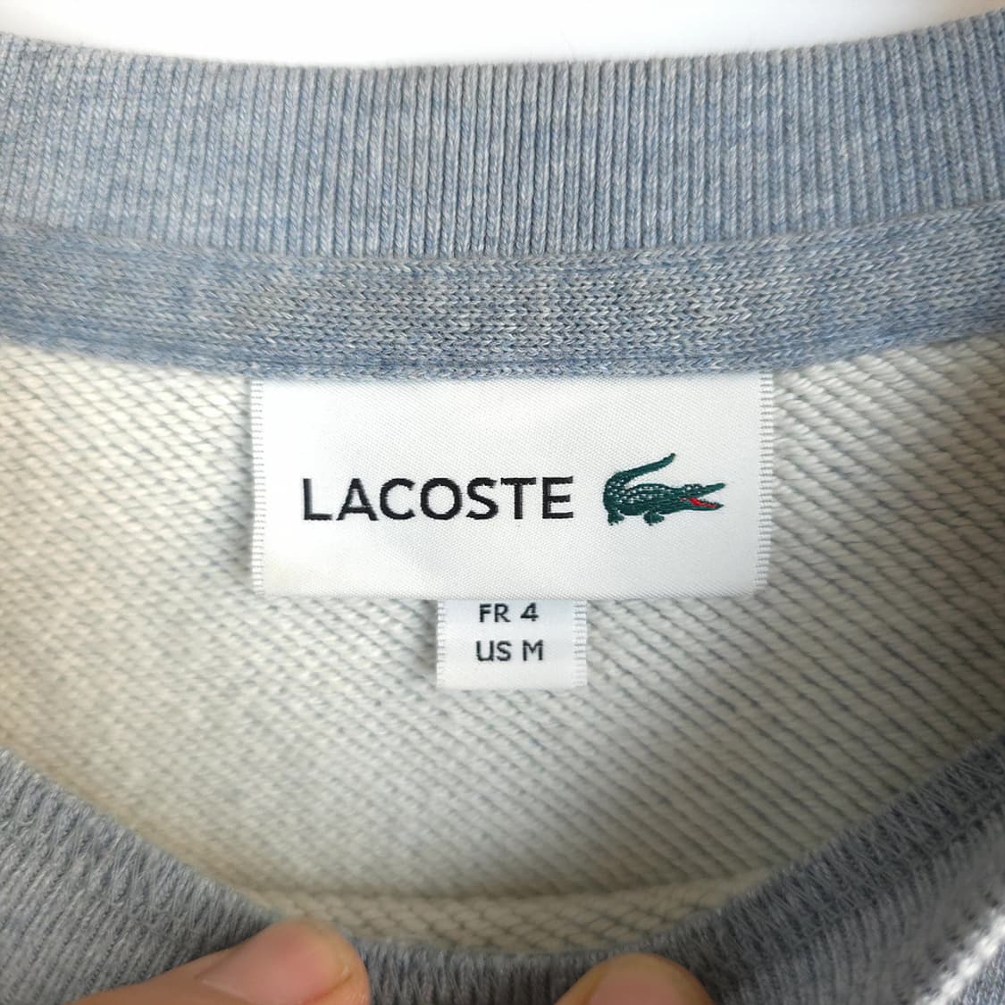 라코스테 Lacoste 배색 크루넥 맨투맨 100 상품이미지6