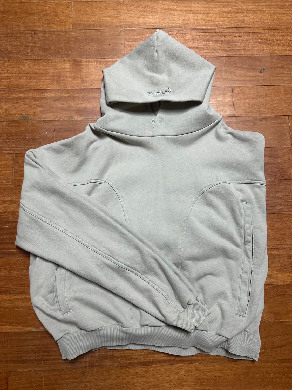 그레일즈 지오메트리 후드(애쉬 세이지) 2size 상품이미지2