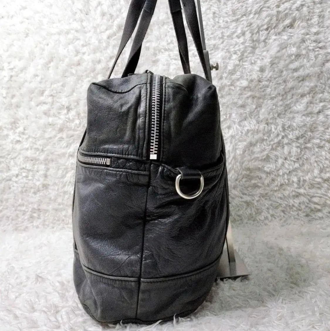 요지 야마모토 소가죽 투웨이 보스톤백 상품이미지3