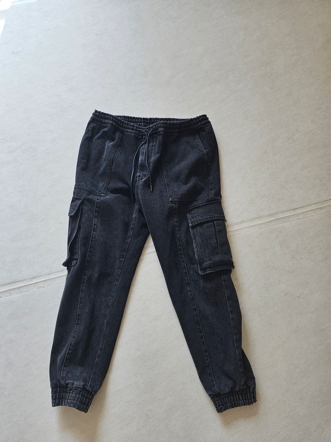 준지 블랙 디테일 트랙 조거  52사이즈  상품이미지1