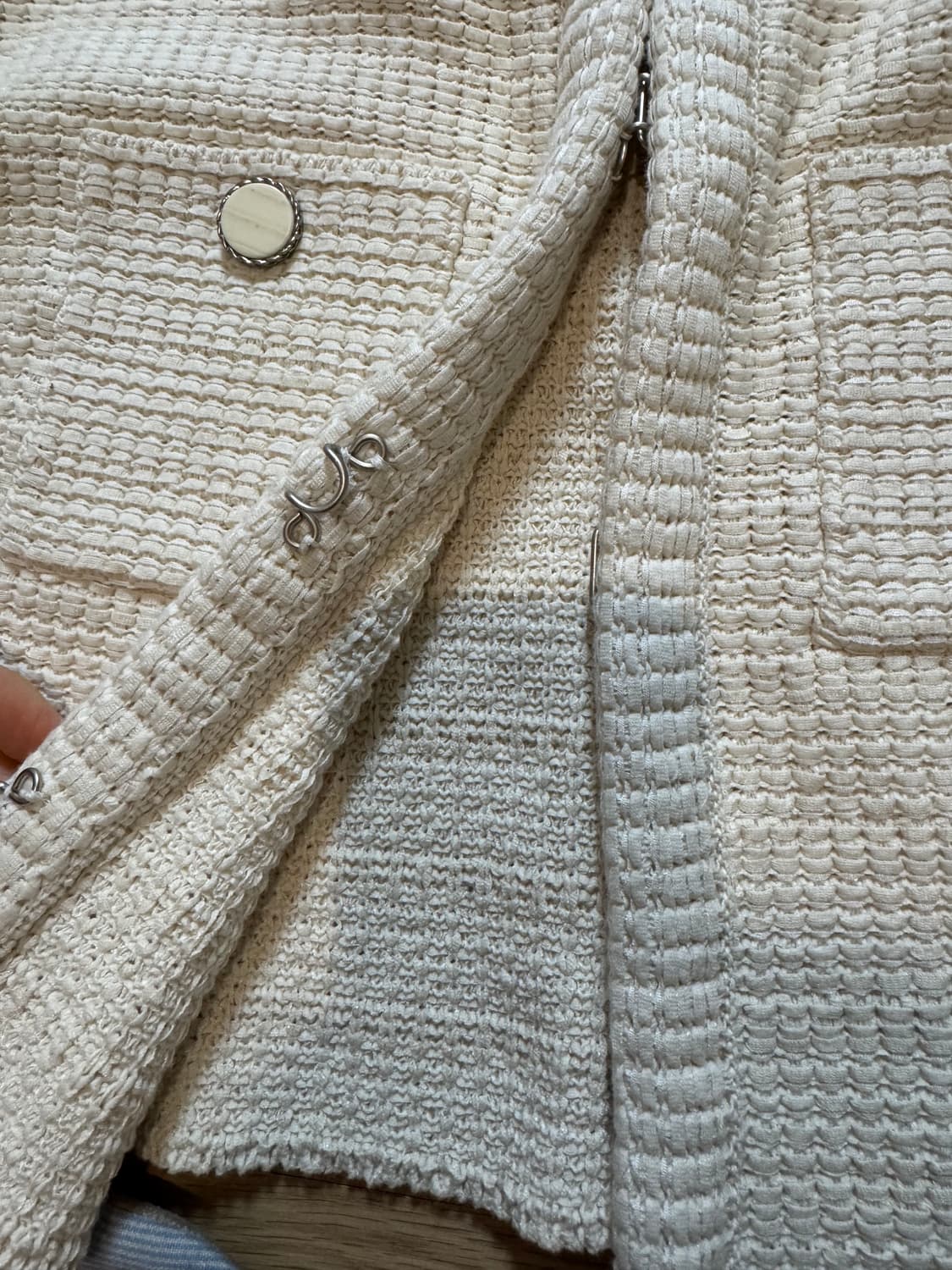 시에 로인 니트 크롭 자켓  상품이미지5