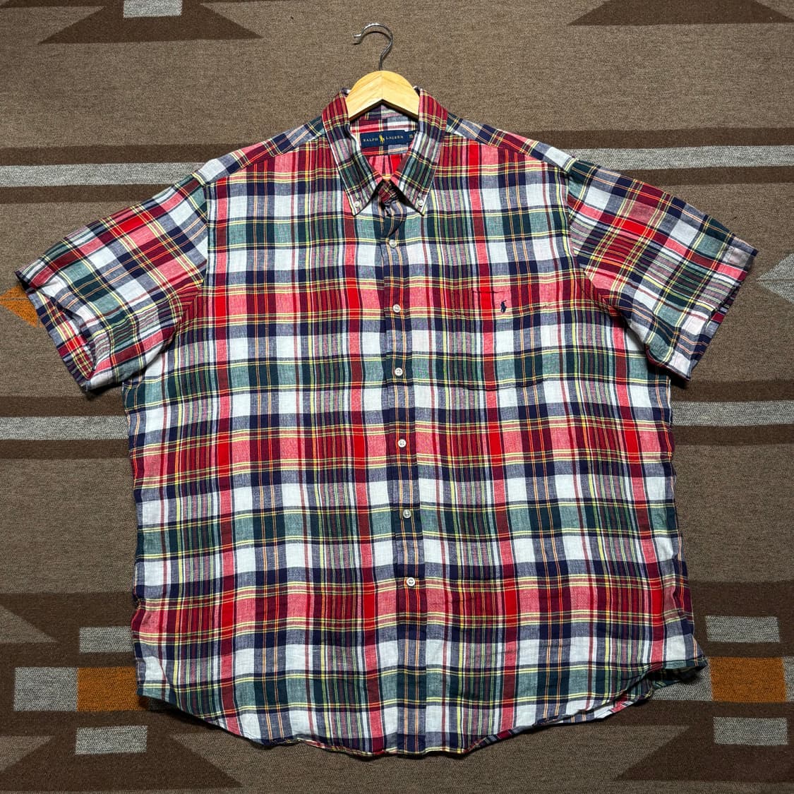 폴로랄프로렌 클래식 린넨 반팔 셔츠 XXL 상품이미지1