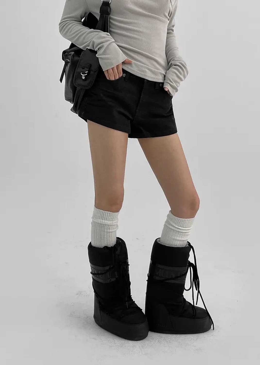 블랙업 핫크 논페이드 숏 팬츠 블랙 L 상품이미지2