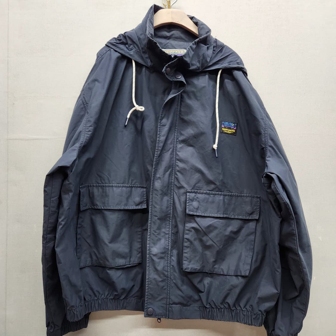 오션퍼시픽 로고 올드스쿨 투웨이 바람막이 자켓 M(3XL) 상품이미지1