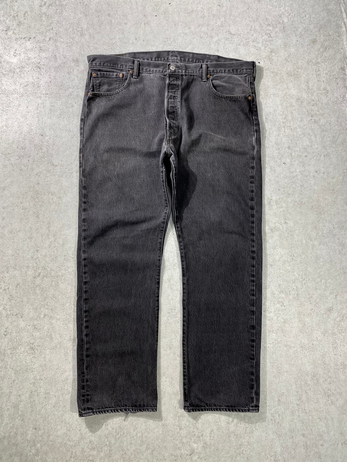 [42] Levi's 501 리바이스 빅 사이즈 흑청 데님팬츠 상품이미지6