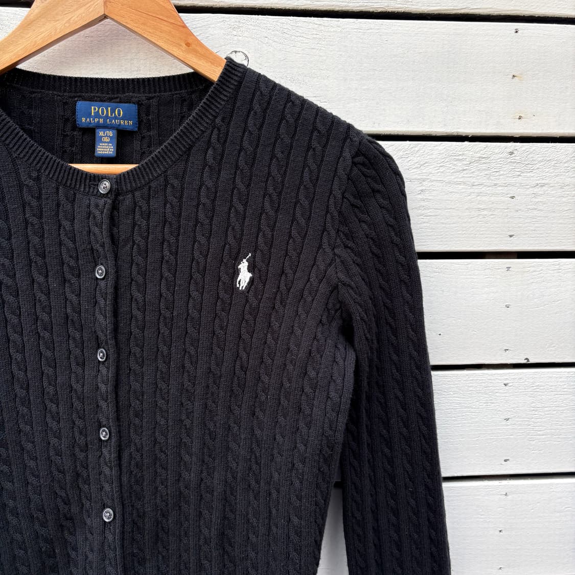 Polo 폴로 케이블 꽈배기 니트 가디건 상품이미지4