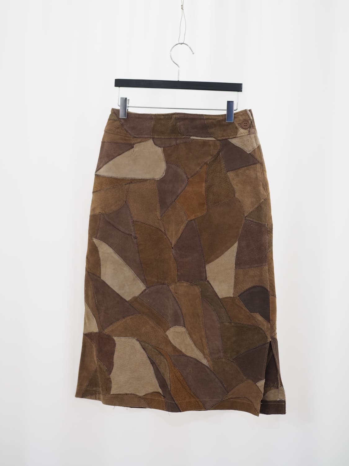 vintage patchwork leather skirt  상품이미지4