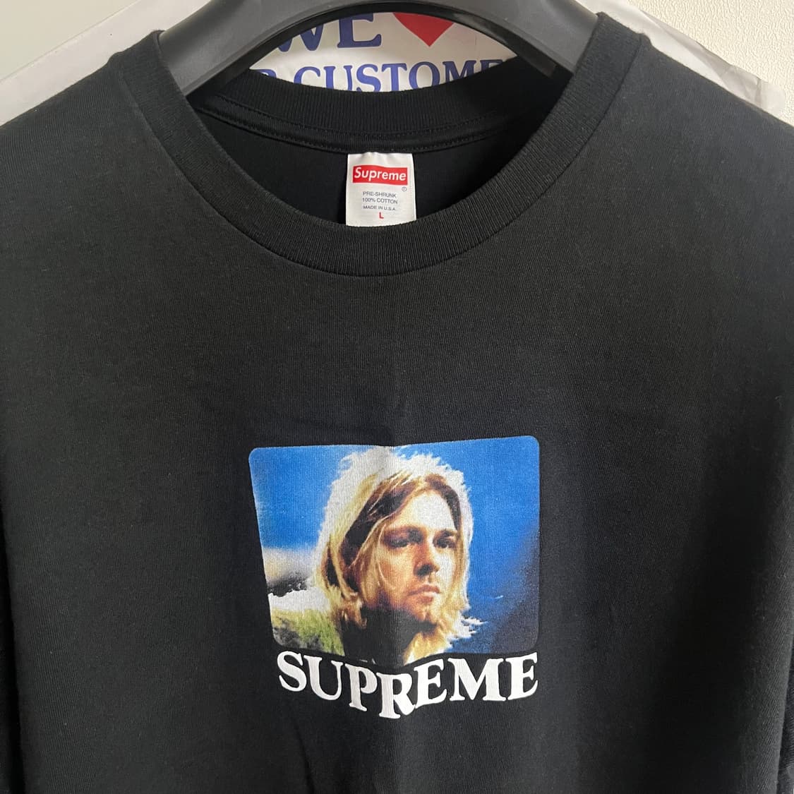 슈프림 커트 코베인 티셔츠 블랙L 상품이미지2
