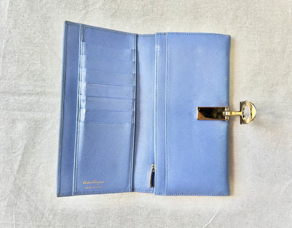 Salvatore Ferragamo 블루 장지갑 상품이미지2